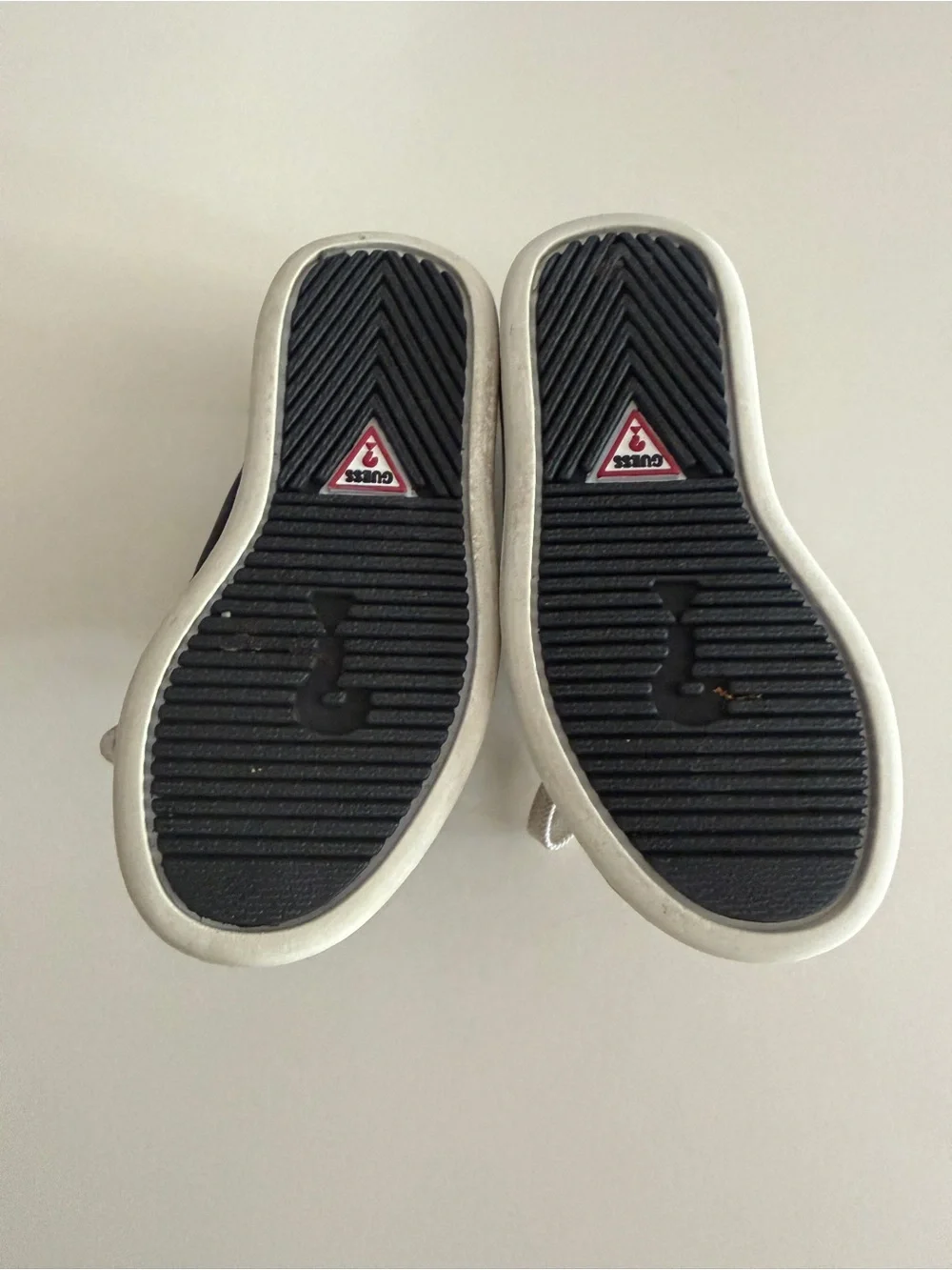 Vintage sneakers 1996 Baby Guess Shoes Size 5 Gently Worn Black White